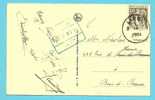 337 Op Kaart Met Stempel LIEGE , Origine Spoorwegstempel SY In Blauw !!!!!!!!!!!!!!!!!!!!!!!!!!!!!!!!!!!!! - 1932 Ceres Y Mercurio