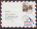 France Airmail Par Avion Deluxe PARIS 124 De Bonne Nouvelle 1954 Cover To Columbia University New York USA Etats Unis - 1927-1959 Covers & Documents