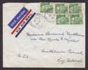 France Airmail Par Avion Label SEPTEUIL Seine Et Oise 1947 Cover To Long Island USA Etats Unis Marianne - 1927-1959 Briefe & Dokumente