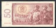 329- Tchécoslovquie Billet De 50 Korun 1964 J09 - Czechoslovakia