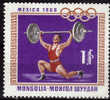 MONGOLIE   N°  **  Jo 1968  Halterophilie - Weightlifting