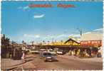 Scottsdale AZ Arizona, Brown Avenue Street Scene, Autos Cadillac, Business Signs On C1960s/70s Vintage Postcard - Scottsdale