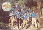 JAMBOREE  NATIONAL - SCOUT - JUILLET 1985 ( Traces Colle Verso ) - Scoutisme