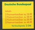 Bund Markenheftchen 20b OZ ** Mi. 65,- - Altri & Non Classificati