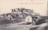 GRIGNAN : Château Vue Du Midi . Le Tramway En Gare - Grignan