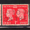 Great Britain 1940 Centenary Of The Postage Stamp 1p Used - Usati