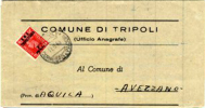 Tripoli (Libia)-SP00118-A (Piego Con Un Valore Soprastampato "B.M.A./Tripolitania") - Tripolitania