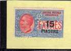 LEVANTE COSTANTINOPOLI 1922 ESPRESSO SOPRASTAMPATO D'ITALIA ITALY SURCHARGED 15 P SU CENT. 30 C MNH - Europese En Aziatische Kantoren