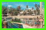 ST. PETERSBURG, FL - YACHT CLUB & CENTRAL YACHT BASIN - ANIMATED OLD CARS - - St Petersburg