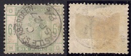 GB 1883 - 84 QV Dull Green 6d Aberdeen Pmk Used Stamp SG 194 ( H & D ) CV £480 ( B151 ) - Usados