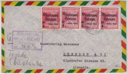 BOLIVIA - 1952 - LETTRE Par AVION (AIRMAIL) De COCHABAMBA Pour DRESDEN (GERMANY) - Bolivia