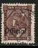 NEW ZEALAND  Scott #  O 66  VF USED - Usati