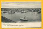 1905. Bird Eye Of Bridgeport Harbour , Connecicut. Early PPC Excellent Condition, Ships, Bateaaux.USA - Bridgeport