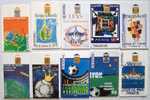 Mondial 98 10 Télécartes 50 U Collection Dix  Villes De France  Football Coupe Du Monde 98 En Parfait état   Lyon - 1998