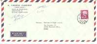 56132)lettera Giapponese Aerea Con Un Valore Da 140p + Annullo Del 26-1-1977 - Lettres & Documents