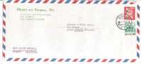 56134)lettera Giapponese Aerea Con 2 Valori Da 40p + 100p + Annullo Del 27-1-1977 - Brieven En Documenten