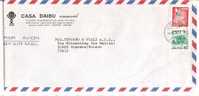 56140)lettera Giapponese Aerea Con 2 Valori Da 40p + 100p + Annullo Del 15-8-1978 - Lettres & Documents