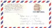 56142)lettera Giapponese Aerea Con Un Valore Da 110p + Annullo Del 23-4-1971 - Briefe U. Dokumente