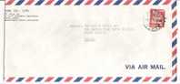 56144)lettera Giapponese Aerea Con Un Valore Da 100p + Annullo Del 4-4-1975 - Storia Postale