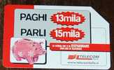 2scans TELECOM Italia Italy 2002 OFFERTISSIMA 13 X 15 PAGHI 13MILA PARLI 15MILA  £ 15000 - Publiques Figurées Ordinaires