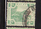 Federated Malay States 1922-32 Tiger 2c Used - Federated Malay States