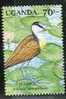 Uganda - Actilophornis Africana, 1 Stamp, MNH - Marine Web-footed Birds