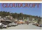 Cloudcroft NM New Mexico, Street Scene, Autos, Signs On C1980s Vintage Postcard - Other & Unclassified
