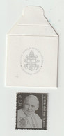 1-Vaticano-Francobollo In Argento A Corso Legale Da E.2,58 Con Custodia-XXV Pontificato Giovanni Paolo II-1978/2003 - Nuevos