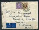 Great Britain 1945 Cover Sent To USA Censored - Steuermarken