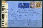 Great Britain 1942 Cover Sent To USA Censored - Revenue Stamps