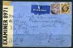 Great Britain 1942 Cover Sent To USA Censored - Fiscale Zegels