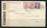 Great Britain 1942 Cover Sent To USA Censored - Fiscales