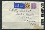 Great Britain 1943  Cover Sent To USA Censored - Fiscales