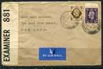 Great Britain 1941  Cover Sent To USA Censored - Fiscale Zegels