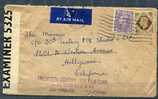 Great Britain 1941  Cover Sent To USA Censored - Fiscales