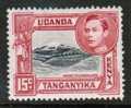 KENYA UGANDA & TANZANIA  Scott #  72b*  VF MINT Hinged - Kenya, Uganda & Tanganyika