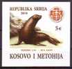 Kosovo And Metohija Serbia 2010 FAUNA SEA LION Block PRIVAT MNH - Kosovo