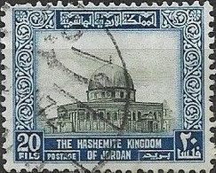 JORDAN 1954  Dome Of The Rock, Jerusalem -  20f. - Blue And Green FU - Jordanien