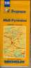 Carte MICHELIN  MIDI PYRENEES N° 235 Datée 1988/1989 - Carte Stradali