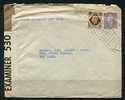 Great Britain 1942 Cover Sent To USA Censored - Fiscale Zegels