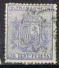 Cuba, Colonia Española 1875, 25 Cts Azul , Edifil Num 32 º - Kuba (1874-1898)