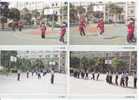 Basketball - NINE Postcards Of The Basketball Court At Fenyang Middle School, Shanghai City, China - Basketball