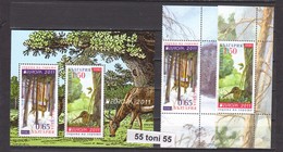 2011 Europa - Year Of Forests 2v.+ S/S – MNH BULGARIA / BULGARIE - Unused Stamps