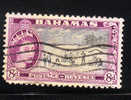 Delcampe - Bahamas 1954 QE Paradise Beach 8p Used - 1859-1963 Crown Colony