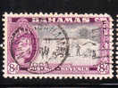 Bahamas 1954 QE Paradise Beach 8p Used - 1859-1963 Kolonie Van De Kroon