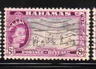 Bahamas 1954 QE Paradise Beach 8p Used - 1859-1963 Colonie Britannique