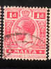 Malta 1921-22 King George V 1p Used - Malte (...-1964)