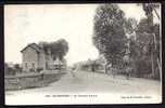 CPA  ANCIENNE- FRANCE- MIGENNES (89)- LA GRANDE ROUTE AVEC BELLE ANIMATOION- FAUCHEUR D'HERBE- ATTELAGE GROS PLAN - Migennes