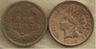 USA  UNITED STATES 1 CENT  INDIAN HEAD  FRONT  WREATH BACK  DATED 1890  KM90a(?)  READ DESCRIPTION CAREFULLY !!! - 1859-1909: Indian Head