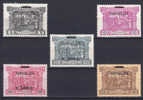 Portugal 1911 Mi. 190-91, 193-95 Portomarken Overprinted REPUBLICA (2 Scans) MH* - Unused Stamps